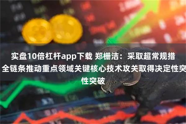 实盘10倍杠杆app下载 郑栅洁：采取超常规措施 全链条推动重点领域关键核心技术攻关取得决定性突破